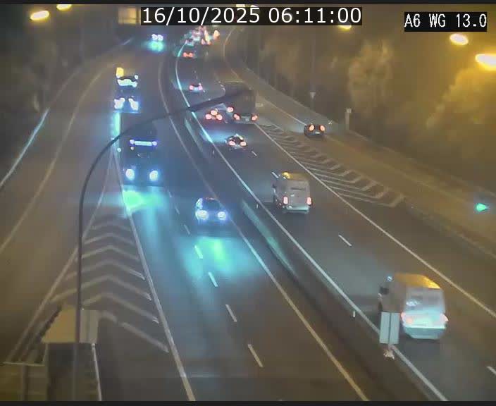 Traffic live webcam Luxembourg Mamer - A6 - BK 13 - direction Luxembourg/France/Allemagne