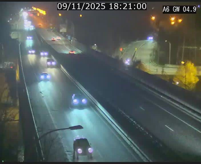 Traffic live webcam Luxembourg Croix de Cessange - A6 - BK 4.9 - direction Belgique