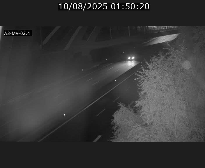 Webcam autoroute de la France (A3) au Luxembourg à Fentange, à proximité de la Croix de Gasperich. Vue orientée vers la Cloche d'Or