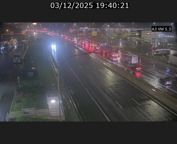 Traffic live webcam Luxembourg Aire de Berchem - A3 - BK 5 - direction France