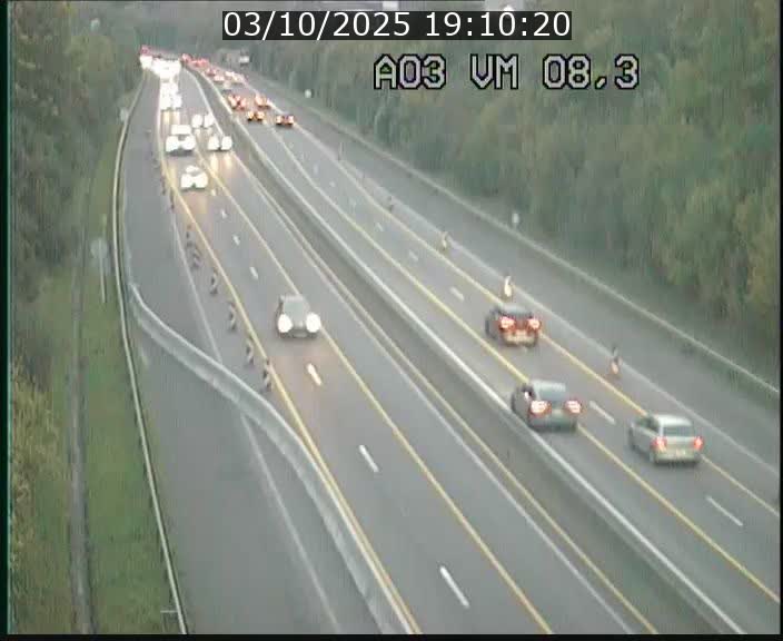 Traffic live webcam Luxembourg Bettembourg - A3 - BK 8.3 - direction France