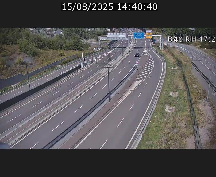 Webcam sur le contournement d'Esch Belval à hauteur de la sortie Université de Luxembourg. Vue orientée vers Luxembourg
