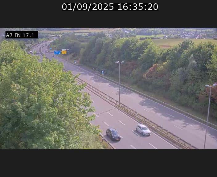 Caméra trafic Luxembourg - A7, Merscherbierg direction Mersch