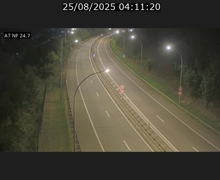 Caméra trafic Luxembourg - A7, Schieren direction Mersch