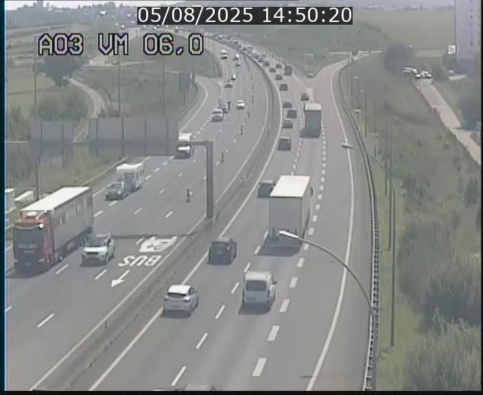 Traffic live webcam Luxembourg Aire de Berchem - A3 - BK 6 - direction France