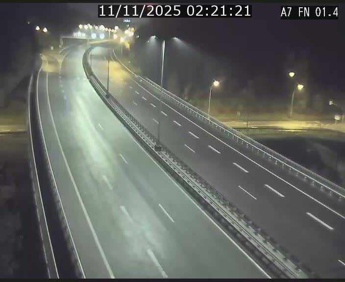 Caméra autoroute Luxembourg A7 - Tunnel Stafelter - direction Echangeur Grünewald
