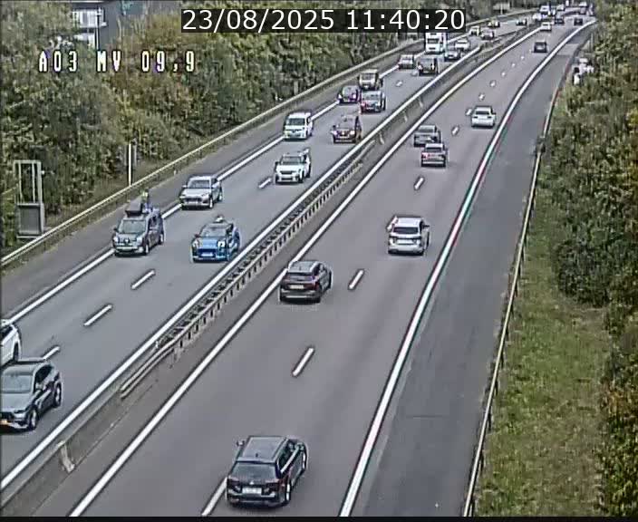 Webcam Autoroute à la Croix de Bettembourg - A3 - BK 9.9 - direction Luxembourg-Ville