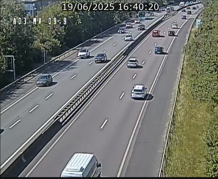 Webcam Autoroute à la Croix de Bettembourg - A3 - BK 9.9 - direction Luxembourg-Ville