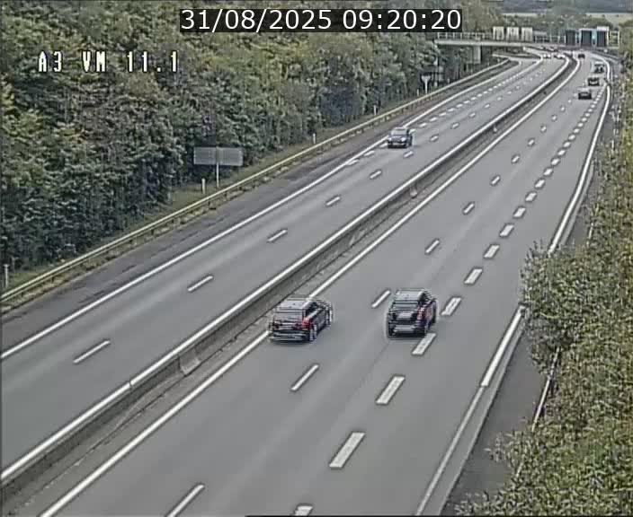 Webcam à la frontière franco-luxembourgeoise, avant la Croix de Bettembourg - BK 11.1 - direction Luxembourg-ville