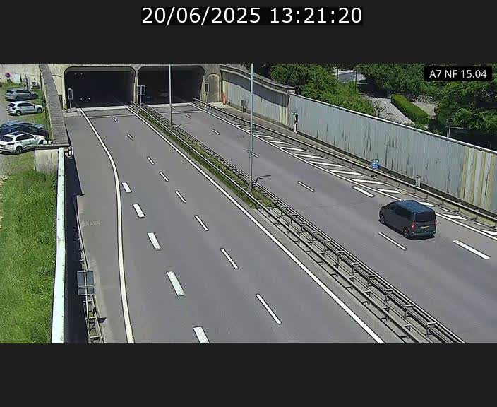 Caméra trafic Luxembourg - A7, Tunnel Mersch, entrée sud, direction Ettelbruck