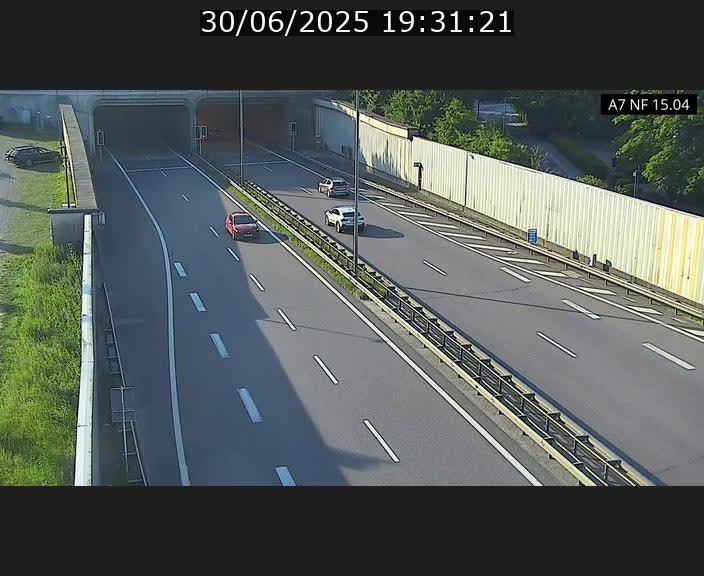Caméra trafic Luxembourg - A7, Tunnel Mersch, entrée sud, direction Ettelbruck