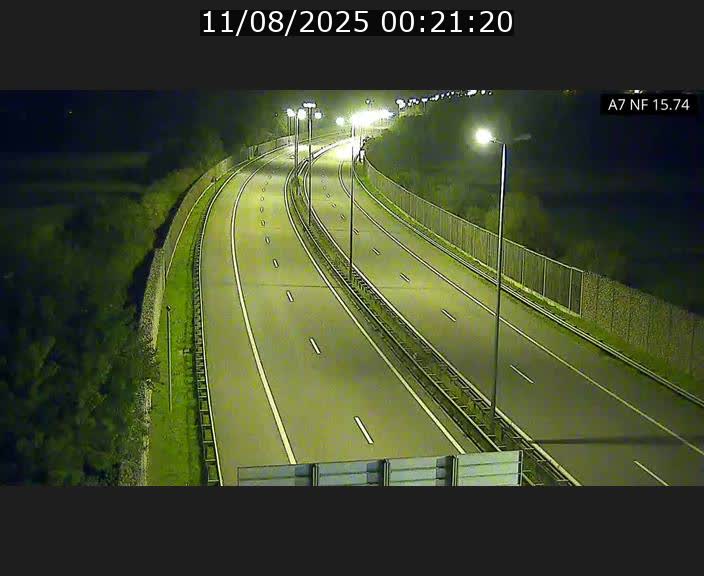 Caméra trafic Luxembourg - A7, Tunnel Mersch, entrée nord, direction Lorentzweiler