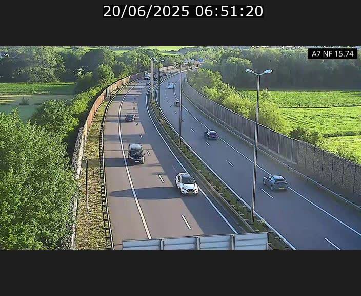 Caméra trafic Luxembourg - A7, Tunnel Mersch, entrée nord, direction Lorentzweiler