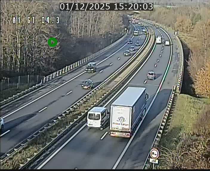 Traffic live webcam Luxembourg Itzig - A1 direction Sandweiler - BK 4.3
