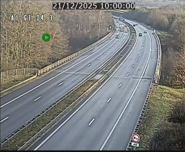 Traffic live webcam Luxembourg Itzig - A1 direction Sandweiler - BK 4.3