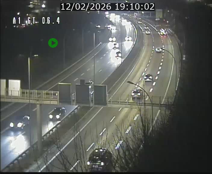 Traffic live webcam Luxembourg Hamm - A1 direction Sandweiler - BK 6.4
