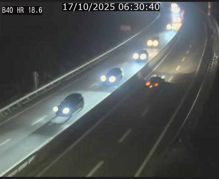 Webcam sur la route de liaison entre Micheville et Esch-Belval à la frontière entre le Luxembourg et la France. Vue orientée vers la Lorraine.