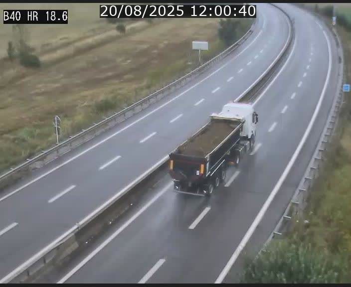 Webcam sur la route de liaison entre Micheville et Esch-Belval à la frontière entre le Luxembourg et la France. Vue orientée vers la Lorraine.