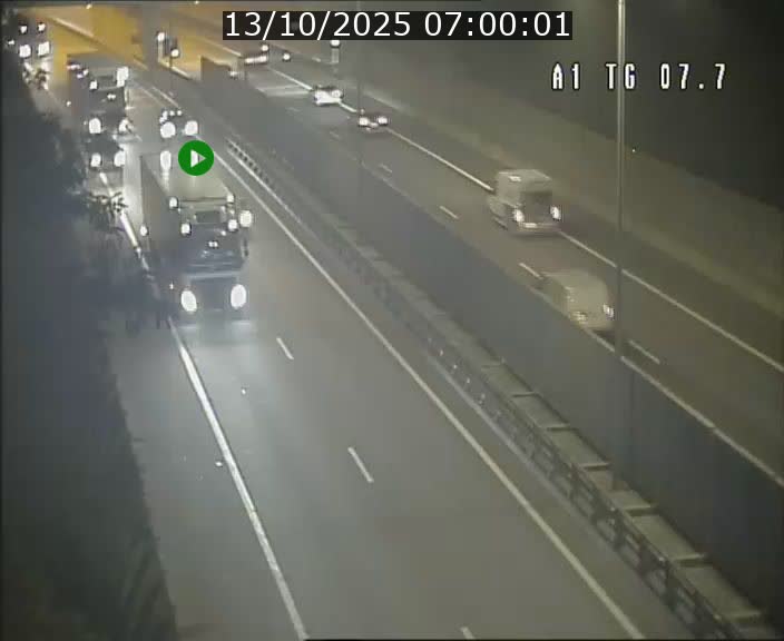 Traffic live webcam Luxembourg Kirchberg - A1 direction Luxembourg-ville - BK 7.7