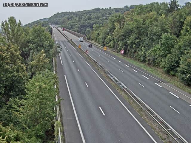 Caméra autoroute France - A30, Hayange direction Metz