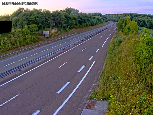 Webcam sur la N19 à Lyoffans. Vue orientée vers Vesoul