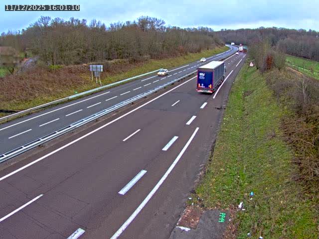 Webcam sur la N19 à Lyoffans. Vue orientée vers Vesoul