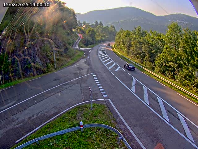 Caméra autoroute France - N66, col du Bussang direction Remiremont