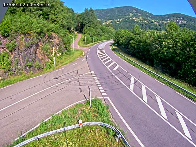 Caméra autoroute France - N66, col du Bussang direction Remiremont