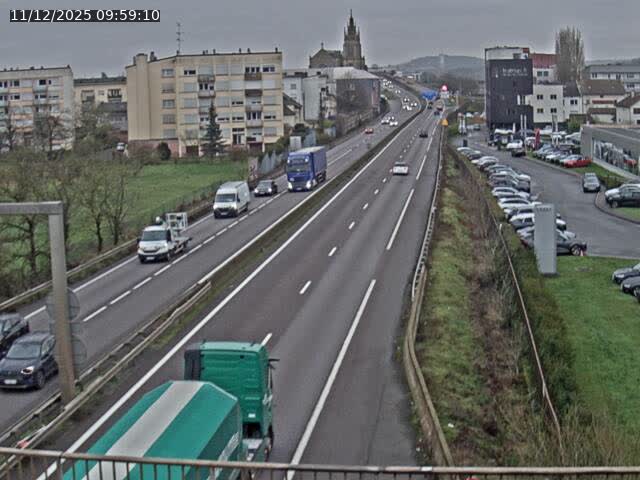 Caméra autoroute France - A31, Thionville direction Metz