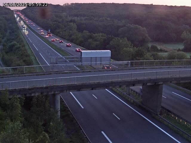 Caméra autoroute France - A31, Zoufftgen direction Luxembourg-ville, à la frontière entre la France et le Luxembourg