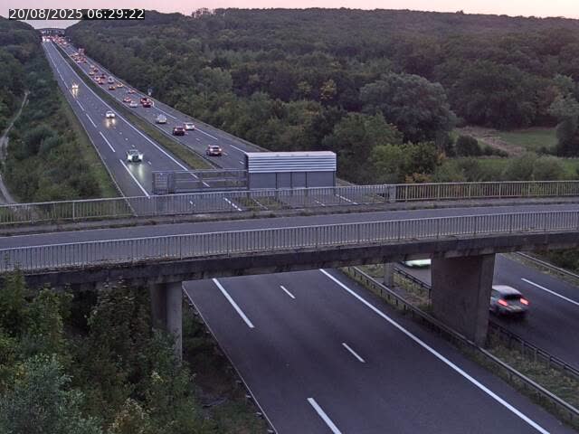 Caméra autoroute France - A31, Zoufftgen direction Luxembourg-ville, à la frontière entre la France et le Luxembourg
