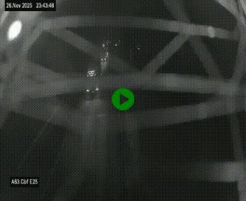 Webcam autoroute A63 en périphérie de Bordeaux au sud-est de la ville, en provenance du bassin d'Arcachon. Vue orientée vers Bordeaux