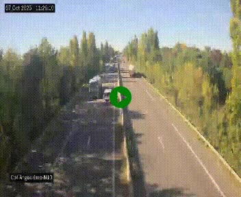 Webcam routière à la fin de la N10, en périphérique ouest d'Angouleme, proche de la jonction avec l'A10