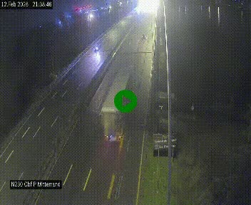 Webcam sur le périphérique de Bordeaux à l'est de la ville. Caméra située sur le Pont Mitterand sur la N230