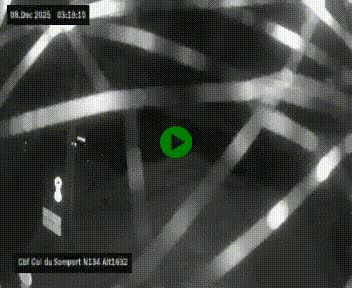 Webcam au col du Somport, côté français, sur la N134, dans les Pyrénées, en direction de l'Espagne, à 1632 mètres d'altitude