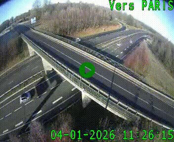 Clone of Caméra routière sur l'autoroute A20 au nord de Limoges, à la jonction avec la N520. Vue orientée vers Paris