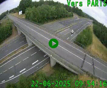 Clone of Caméra routière sur l'autoroute A20 au nord de Limoges, à la jonction avec la N520. Vue orientée vers Paris