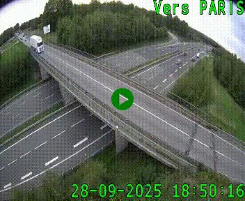 Clone of Caméra routière sur l'autoroute A20 au nord de Limoges, à la jonction avec la N520. Vue orientée vers Paris