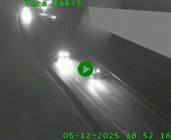 Caméra routière sur l'autoroute A20 à Saint-Pardoux-l'Ortigier, à la jonction avec l'A89. Vue orientée vers Paris