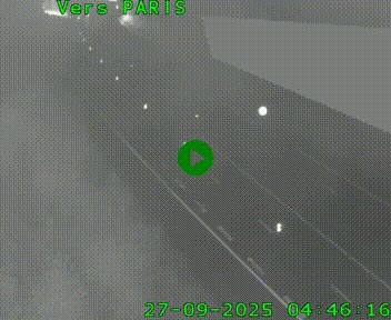 Caméra routière sur l'autoroute A20 à Saint-Pardoux-l'Ortigier, à la jonction avec l'A89. Vue orientée vers Paris
