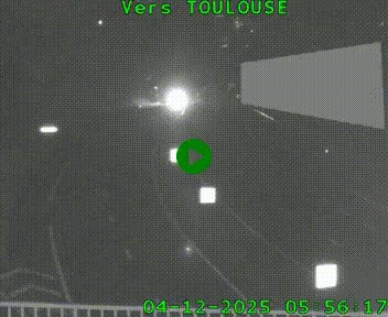 Caméra routière sur l'autoroute A20 à Noailles, en périphérie de Brive-la-Gaillarde. Vue orientée vers Toulouse