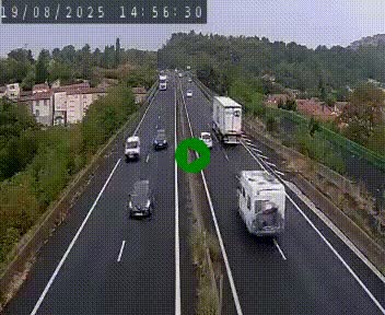 Caméra autoroute A75 à hauteur de Coudes, en direction de Clermont-Ferrand