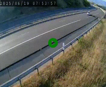 Caméra autoroute A75 à hauteur de la sortie 42 (Rodez, Laissac, Aire de l'Auvergne) située sur la commune d'Auberoques, près de Sévérac-le-Château