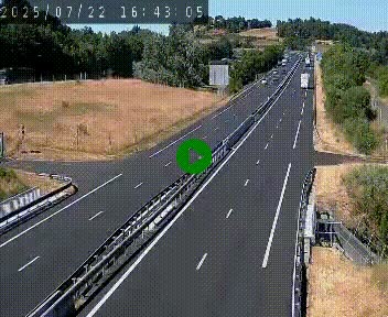 Caméra autoroutière France - A75, Coren, en direction de Montpellier