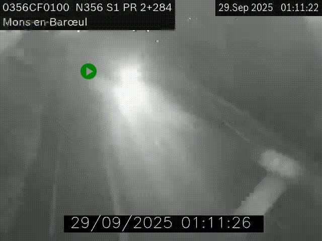 Webcam à l'entrée de Lille en direction du périphérique, à proximité de Mons-en-Baroeul sur la N356