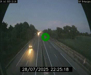 Webcam sur le périphérique de Rennes (N136) à hauteur du quartier Bréquigny, au sud de la ville