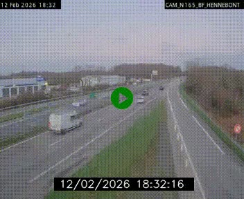 Webcam sur la N165 à hauteur de Hennebont, au nord de Lorient