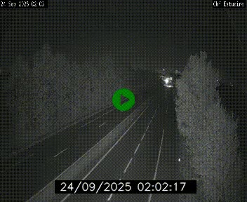 Webcam sur le périphérique de Nantes (N844) après la Porte de Bouguenais, à l'ouest de la ville