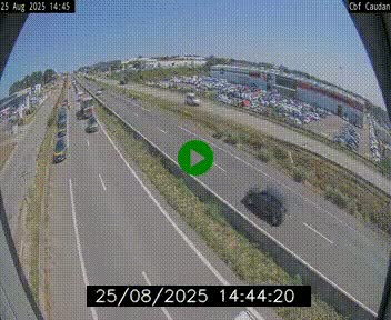 Webcam sur la N165 à hauteur de Caudan, dans le Morbihan.