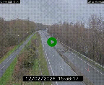 Webcam sur le périphérique de Nantes (N844) à hauteur de Porte de la Chapelle, au nord de la ville